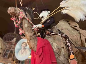 A bugle a ladder and a Salvadore Dali